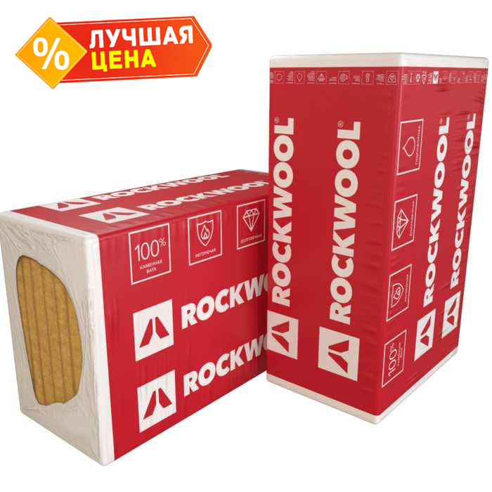 Утеплитель Роквул Венти Баттс Д 170х600х1000